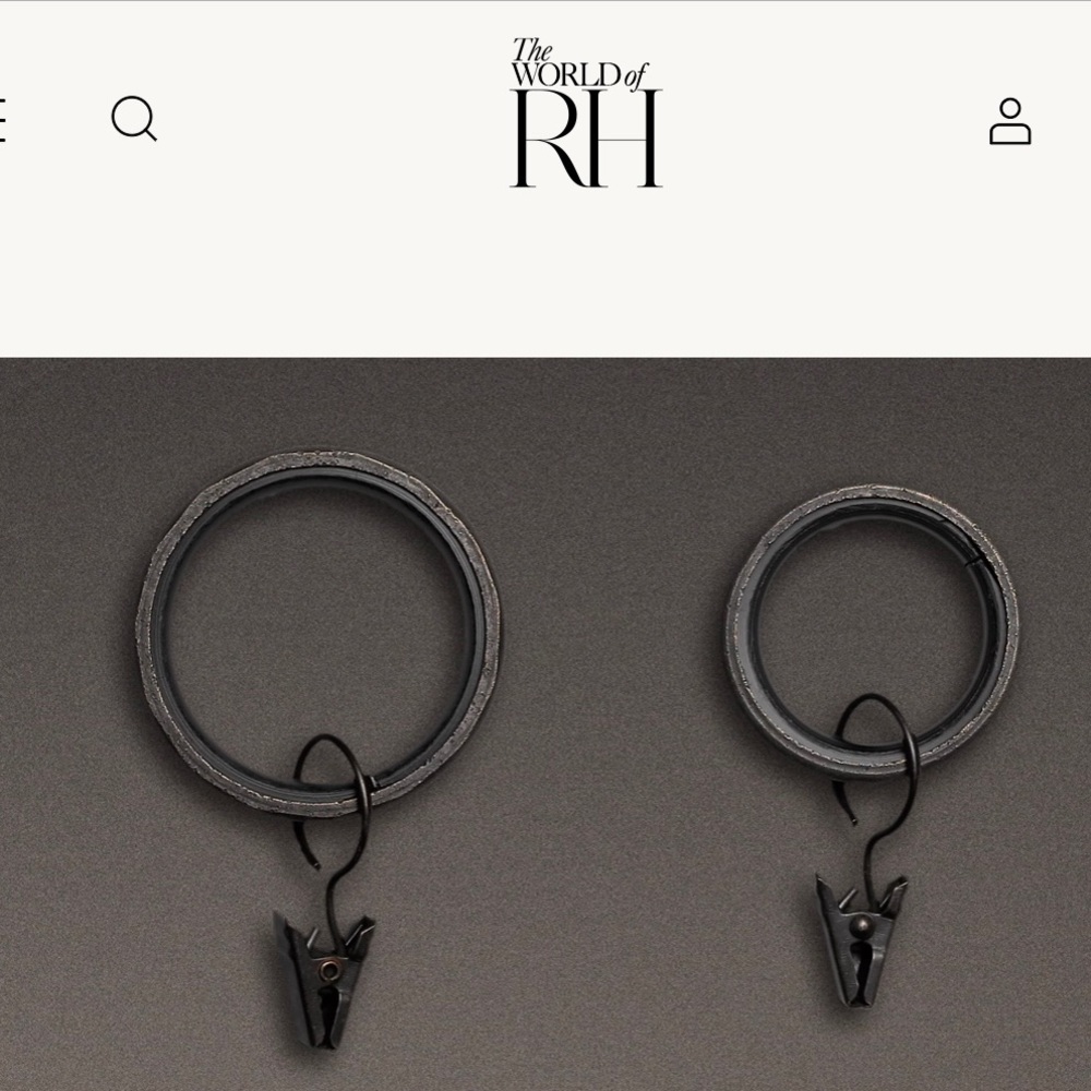 Restoration Hardware Dakota Curtain Clips